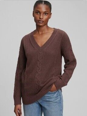 GAP 100% Cotton Cable Knit Tunic Sweater Size Small